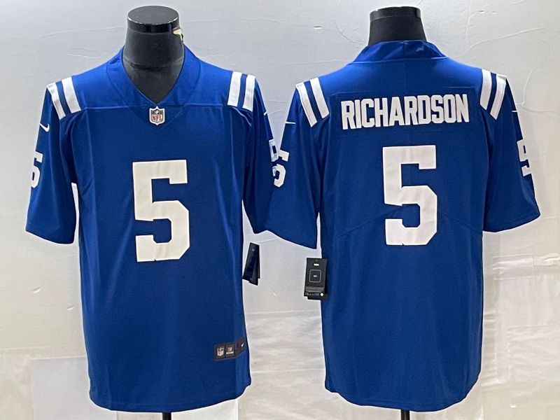 Men Indianapolis Colts 5 Richardson Royal Nike Vapor Limited NFL Jersey